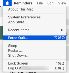 shortcut for force quit mac